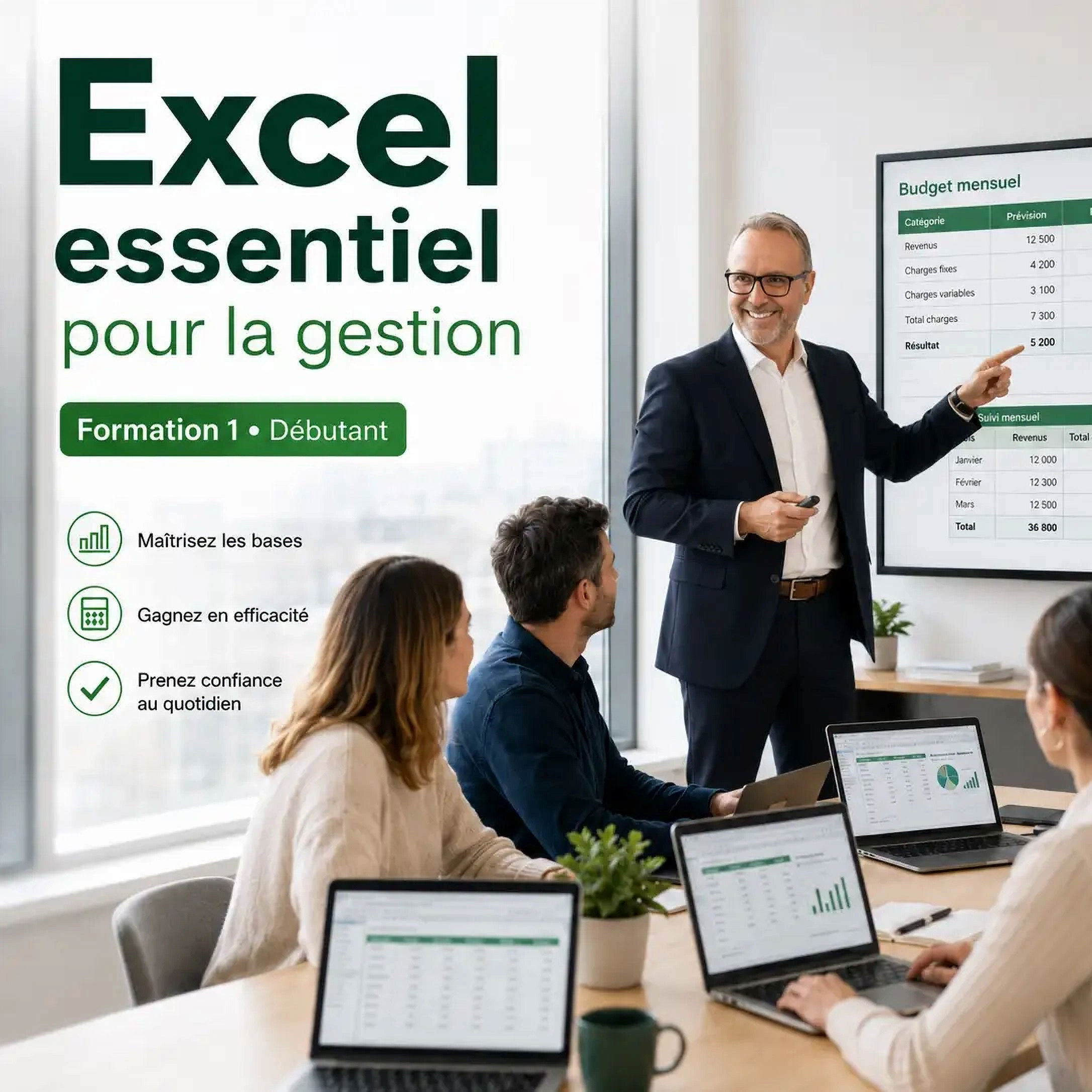 Maitrise de Microsoft Excel: Découvrez les bases d’Excel et simplifiez votre travail avec des outils pratiques et essentiels