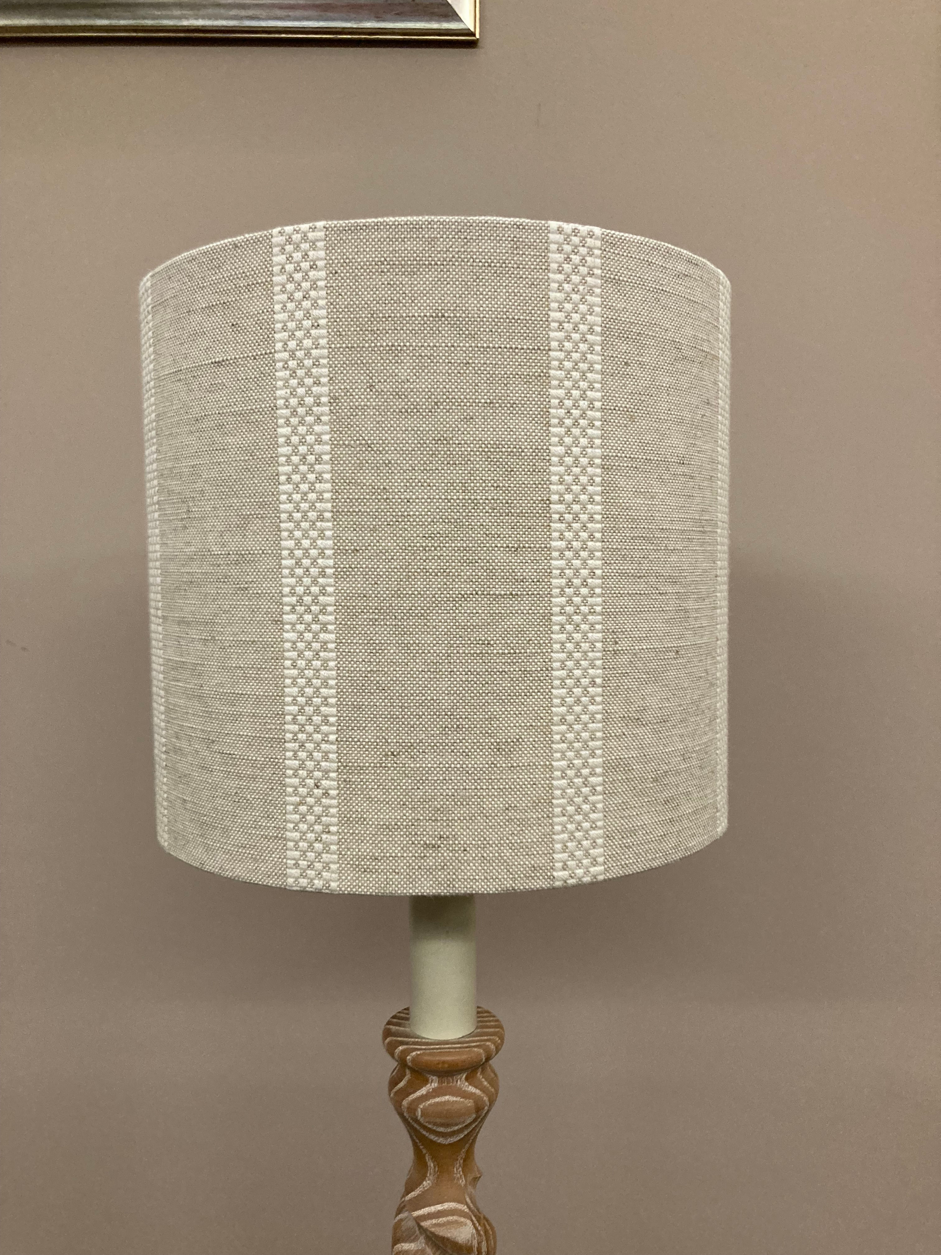 Ian Mankin Hopsack fabric Lampshade