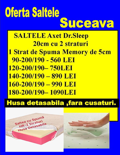 Saltele Relaxa Suceava cu 3 straturi de spuma HR