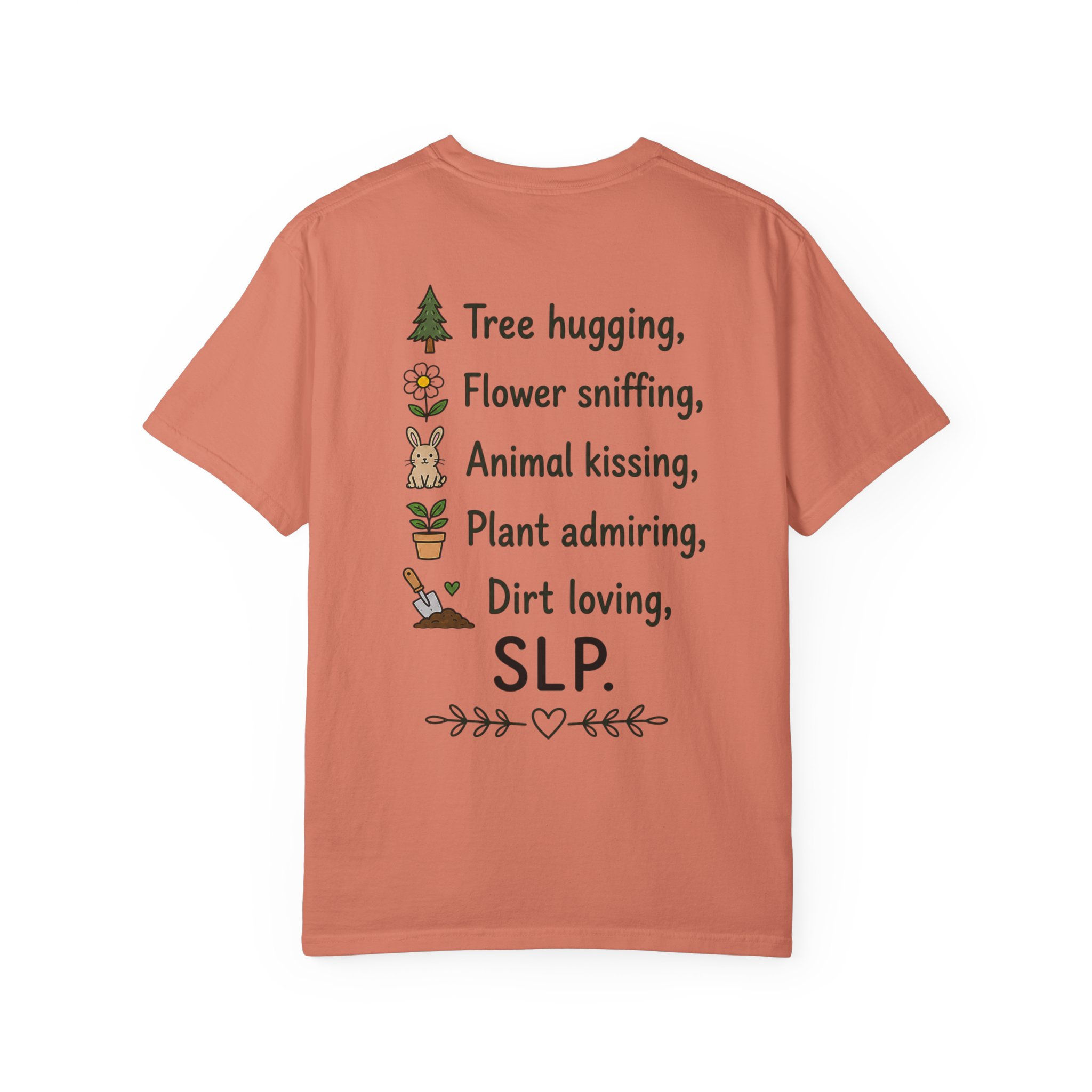 "I love nature" AAC (SLP back) tshirt