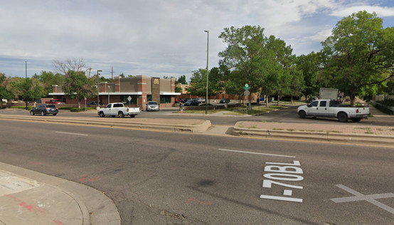 Leyden Street and Colfax BEFORE BRT construction