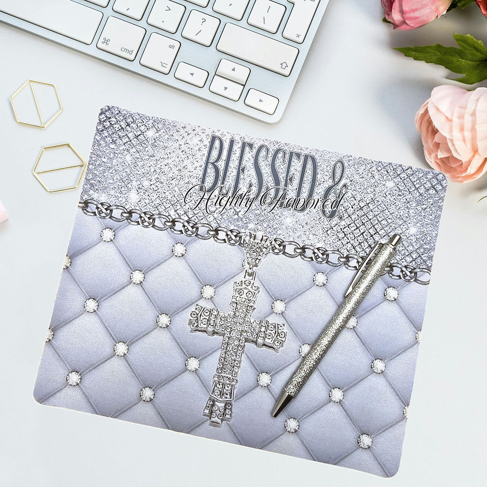 Thumbnail: Blessed & Highly Favored Journal Gift Set - Mousepad