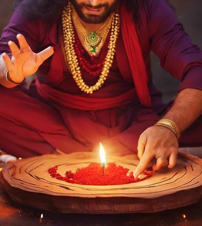 astrologer doing a vashikaran rituals.jpg