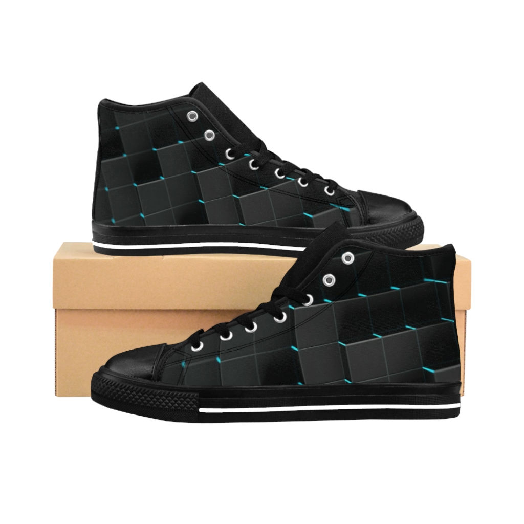 3D Brick Women's High-top Sneakers