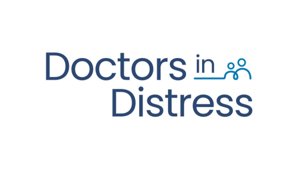 The logo for Doctors in Distress charity