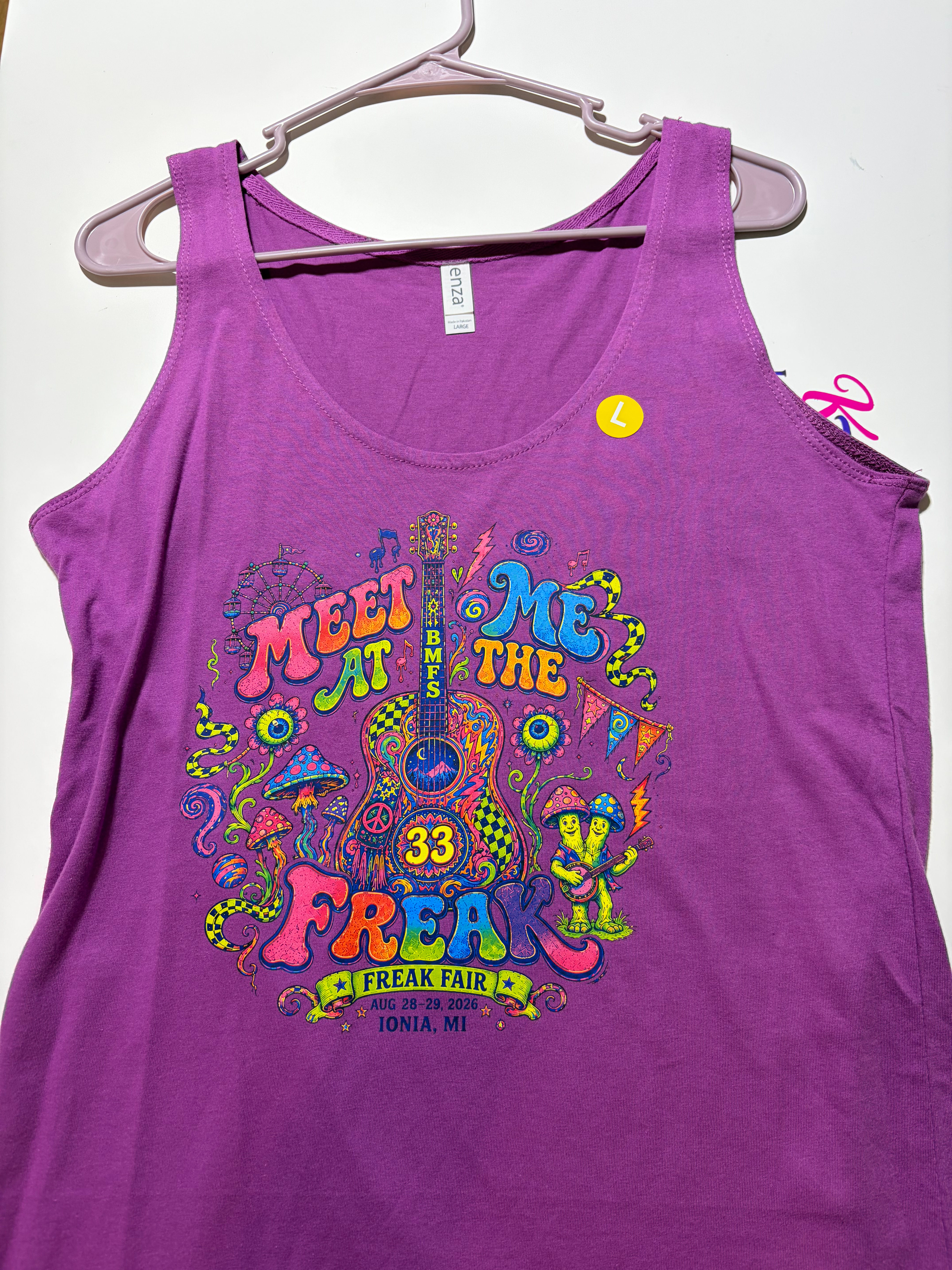 PURPLE TANK LADIES —MEET ME - FREAK