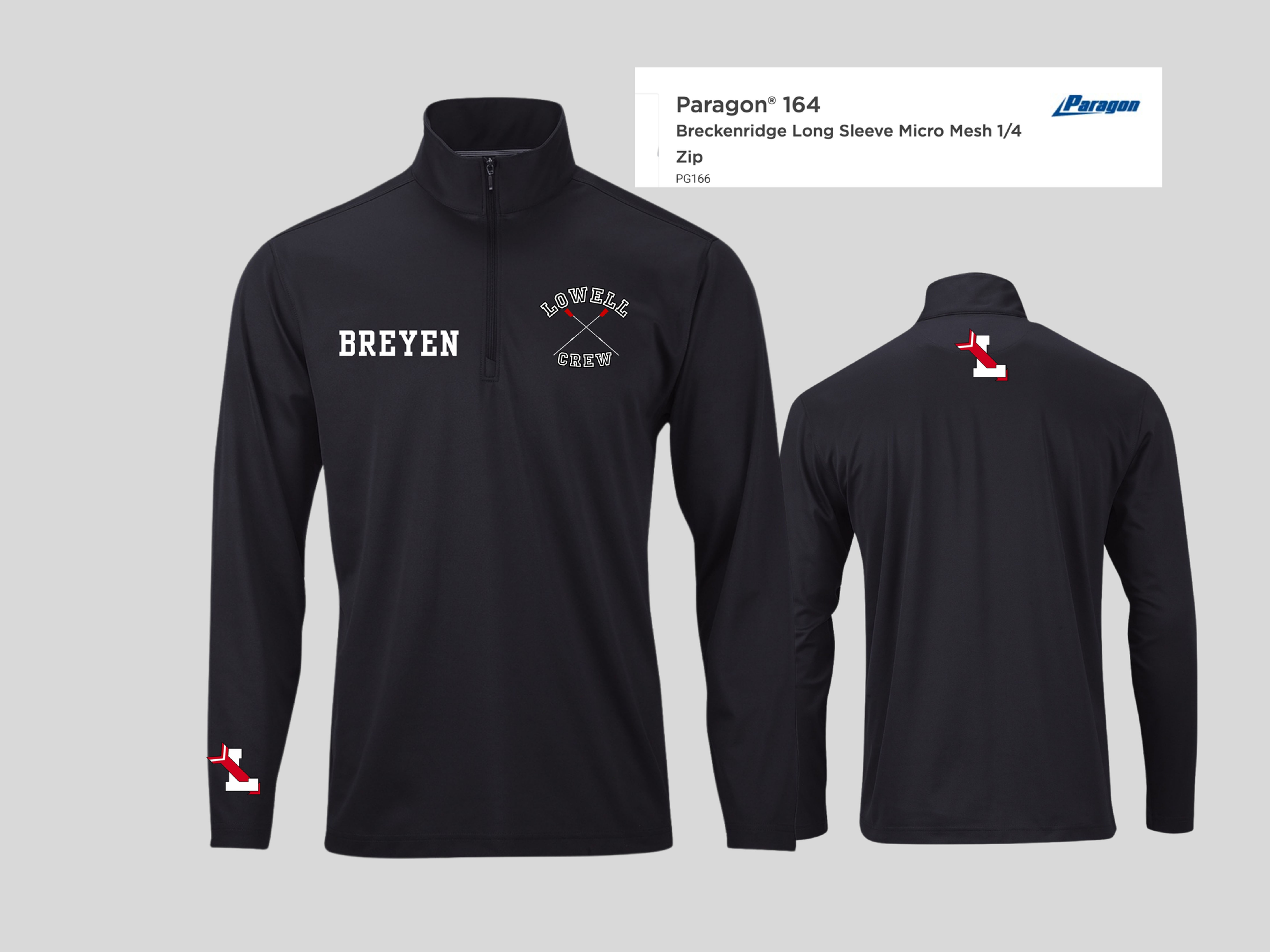 LOWELL CREW- Paragon 1/4 ZIP