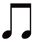 黒の音符