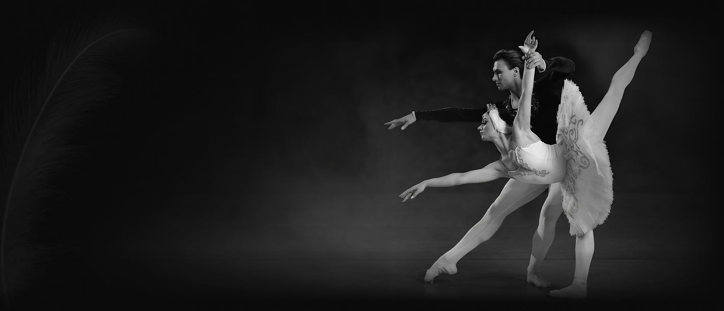 Klassisches Ballett Swan Lake: Primaballerina als Odette im weißen Schwanenkostüm bei der Aufführung von Ballet Classique Sol