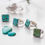 Thumbnail: Square Hubei turquoise rings