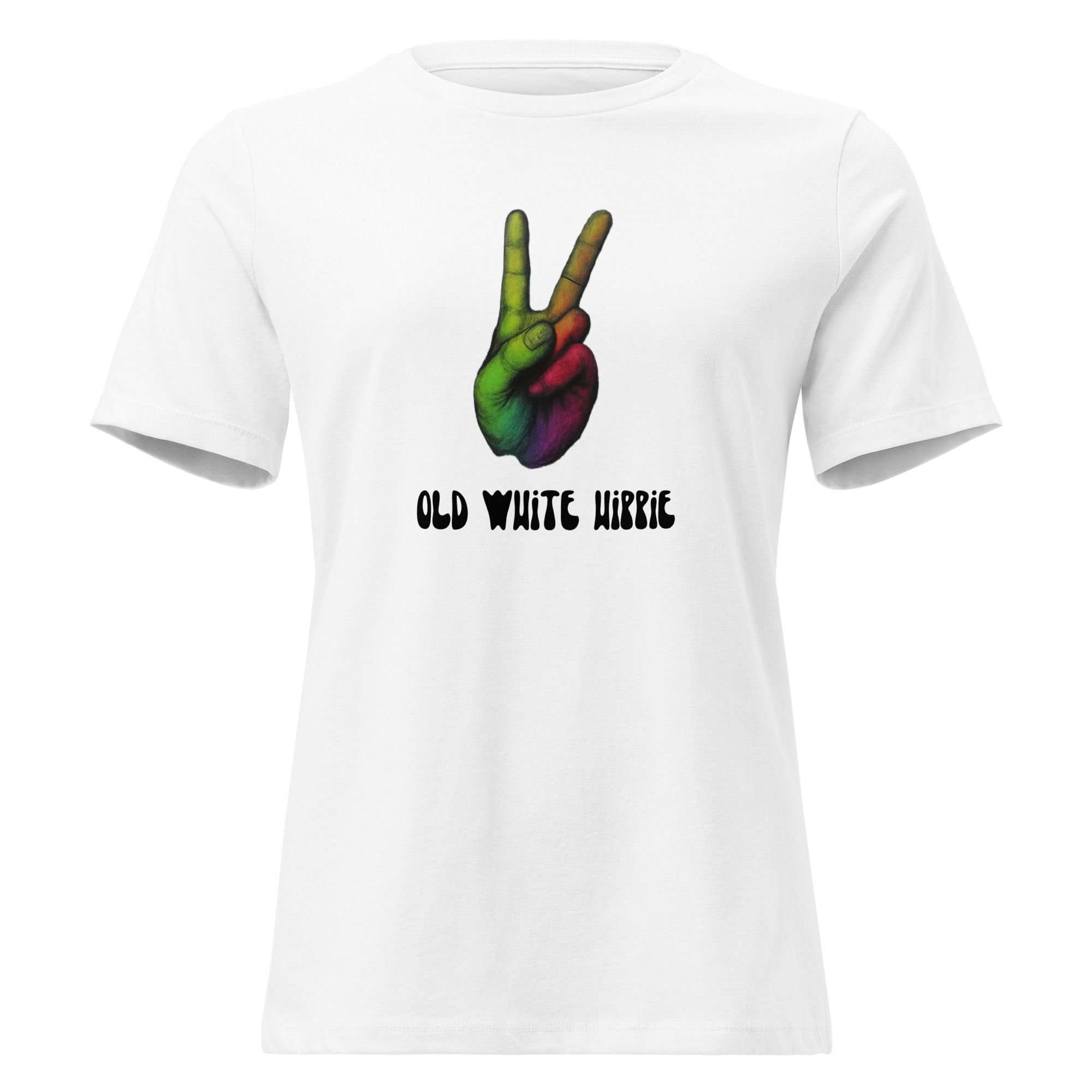 Old White Hippie-Women's Relaxed T-Shirt