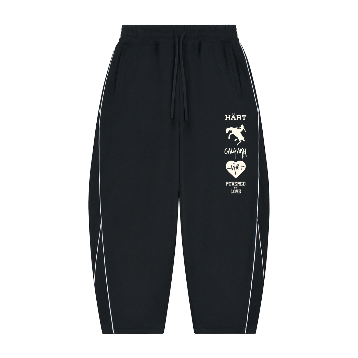 Härt Unisex Piping Fleece Barrel Leg Pants