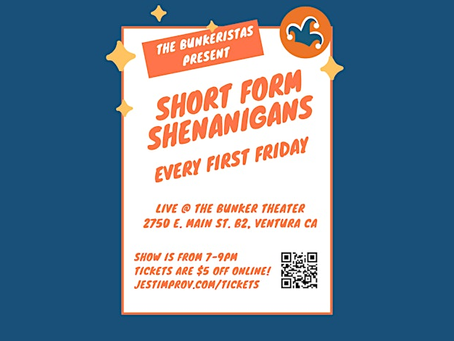 Jest Improv's First Friday Show: Short Form Shenanigans!
