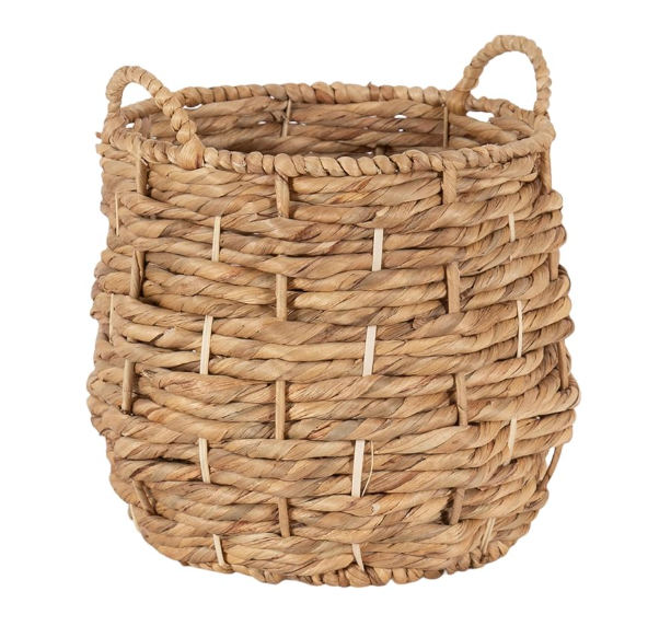 Water Hyacinth Modern Woven Basket