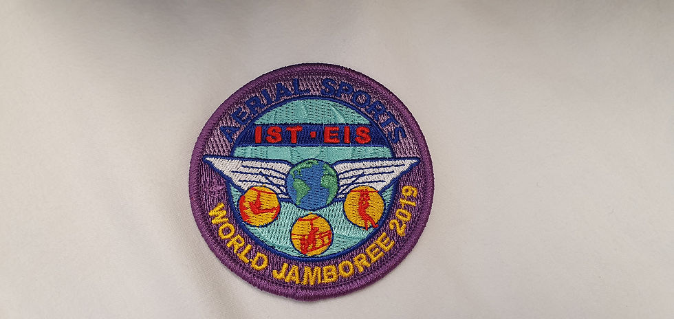 24th World Scout Jamboree Aerial Sports Team Badges