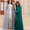 Thumbnail:  Farha velvet in tulle embroidery kaftan 