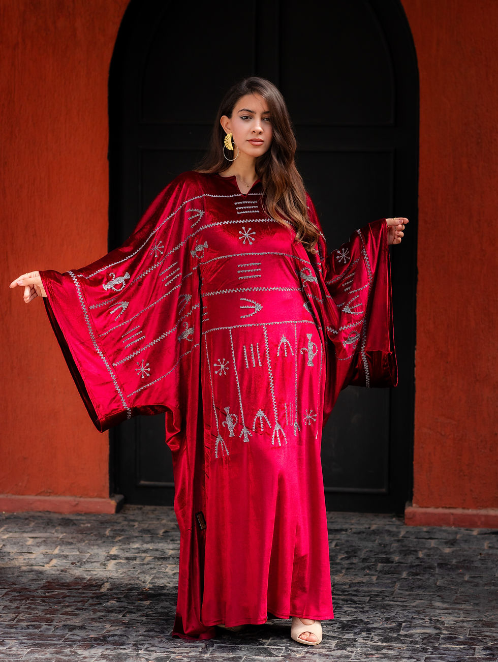 Thumbnail: Ola embroidery kaftan 