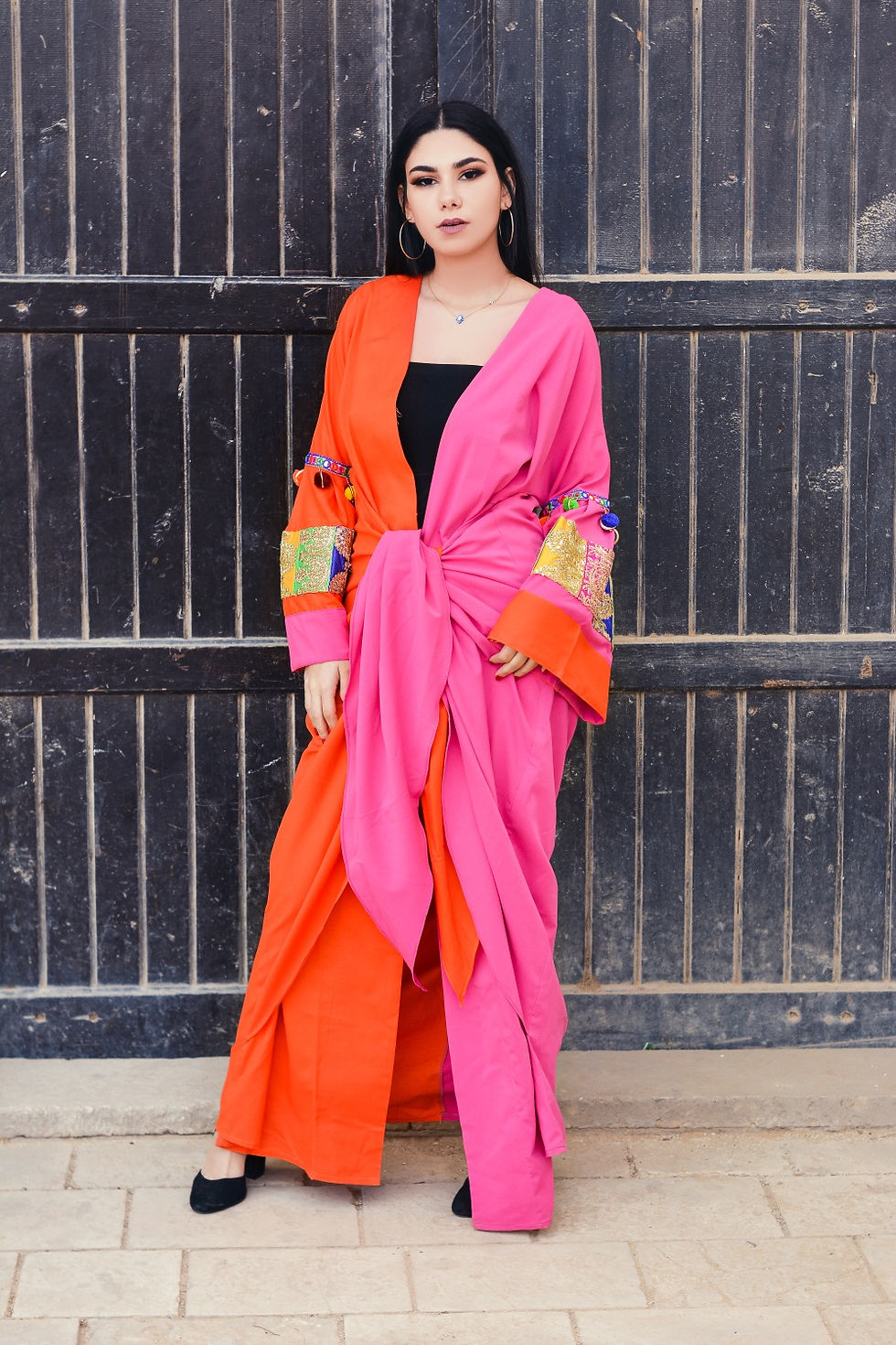 Thumbnail: The double colored  bow cardigan 