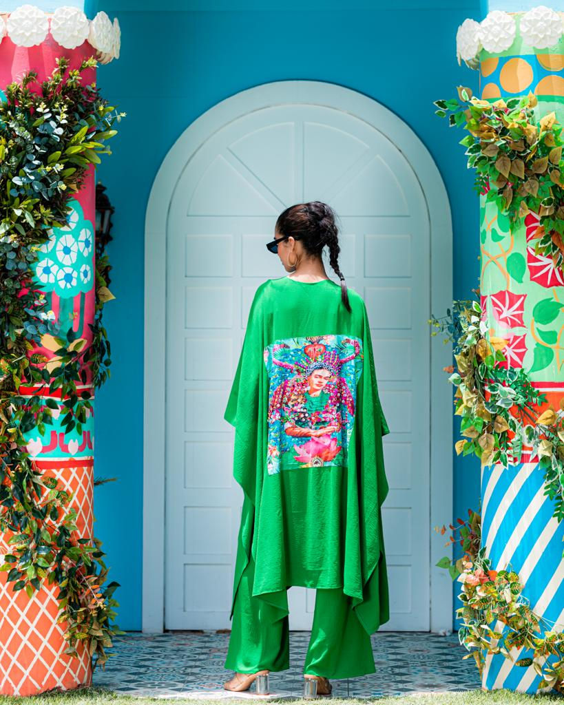 Thumbnail: Frida khalo beaded hand made poncho