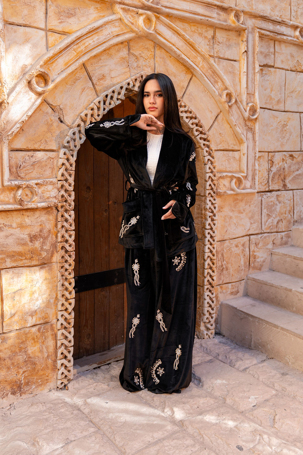Thumbnail: Oasis embroidery velvet set