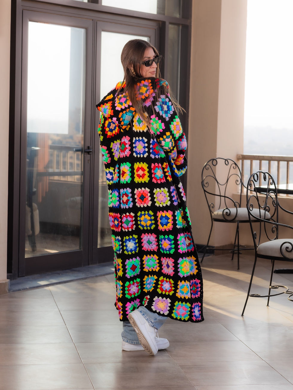 Thumbnail: Hande made crochet long cardigan 
