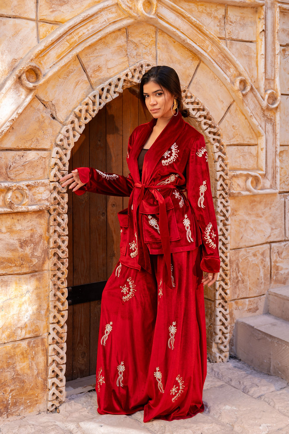 Thumbnail: Oasis embroidery velvet set