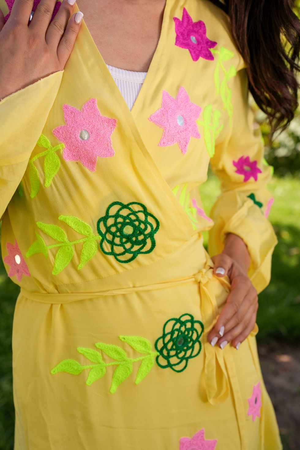Thumbnail: Floral wrapped dress 