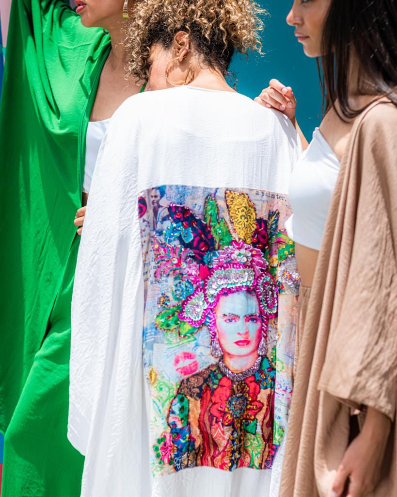 Thumbnail: Frida khalo beaded hand made poncho