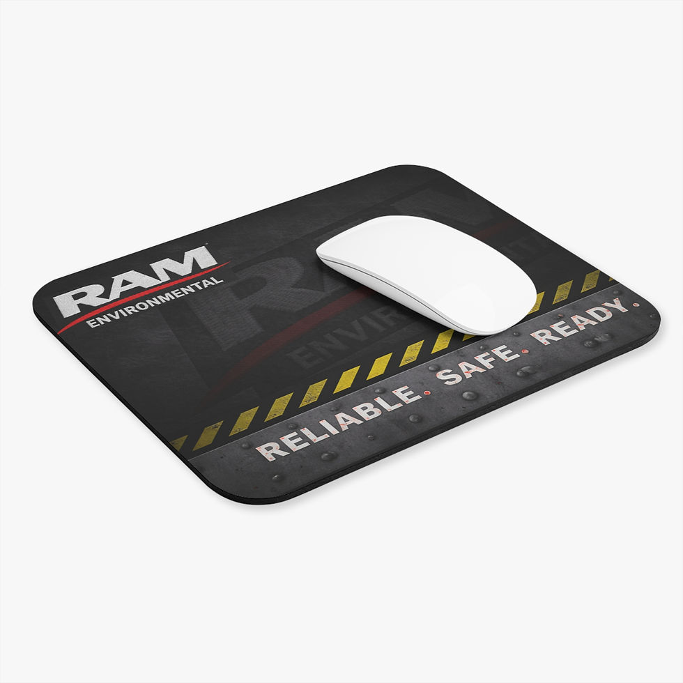Miniatura: Reliable. Safe. Ready. RAM Environmental Rectangle Mouse Pad
