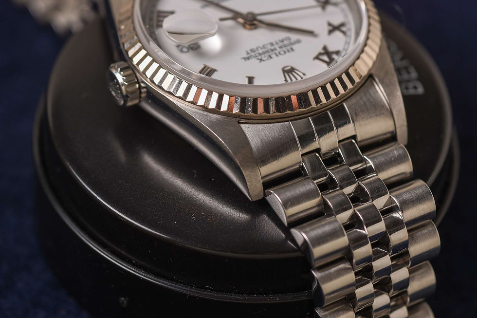 Miniature : Rolex 16234 porcelaine Roman dial B&P 