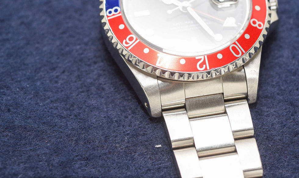 Miniature : Rolex 16710 GMT Master II Pepsi  full set 