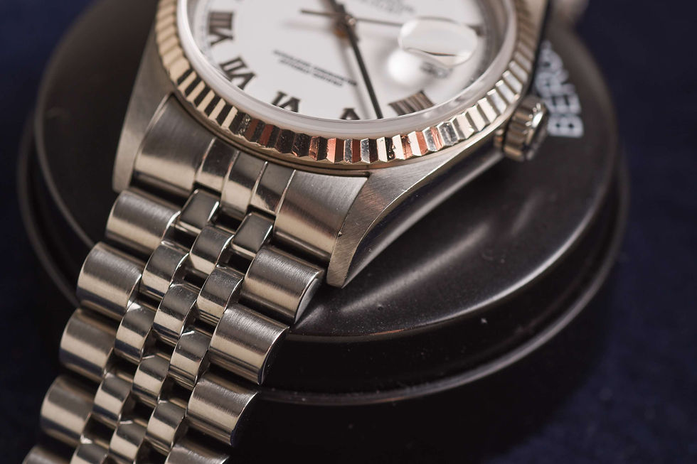 Miniature : Rolex 16234 porcelaine Roman dial B&P 