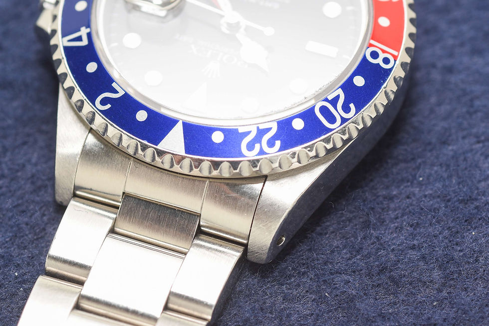 Miniature : Rolex 16710 GMT Master II Pepsi  full set 