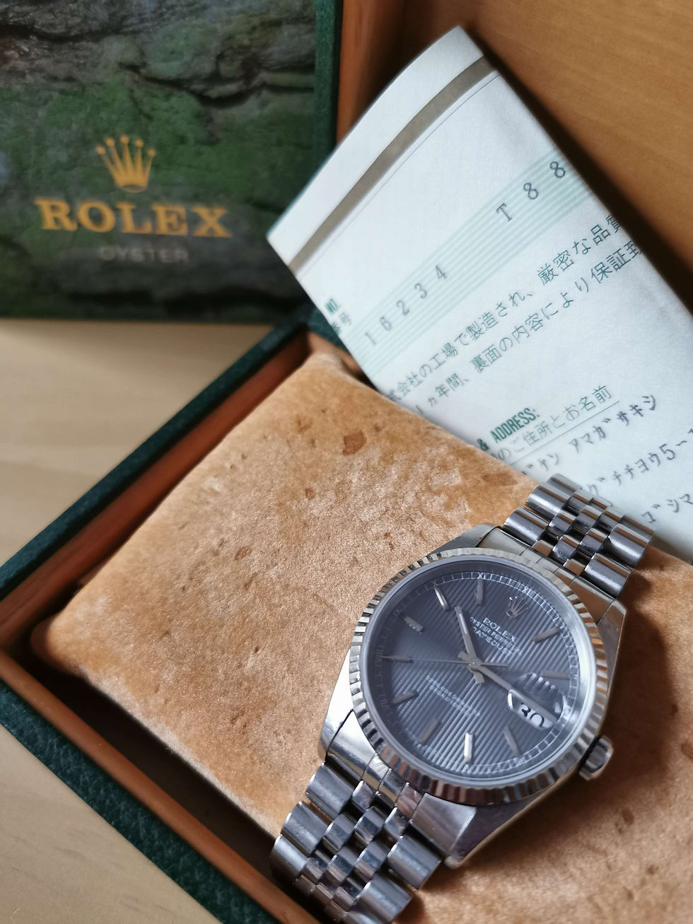 Miniature : Rolex 16234 Tapestry Boîte & Papiers 