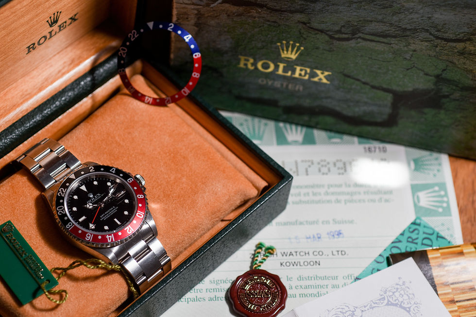 Miniature : Rolex 16710 GMT Master II Pepsi  full set 