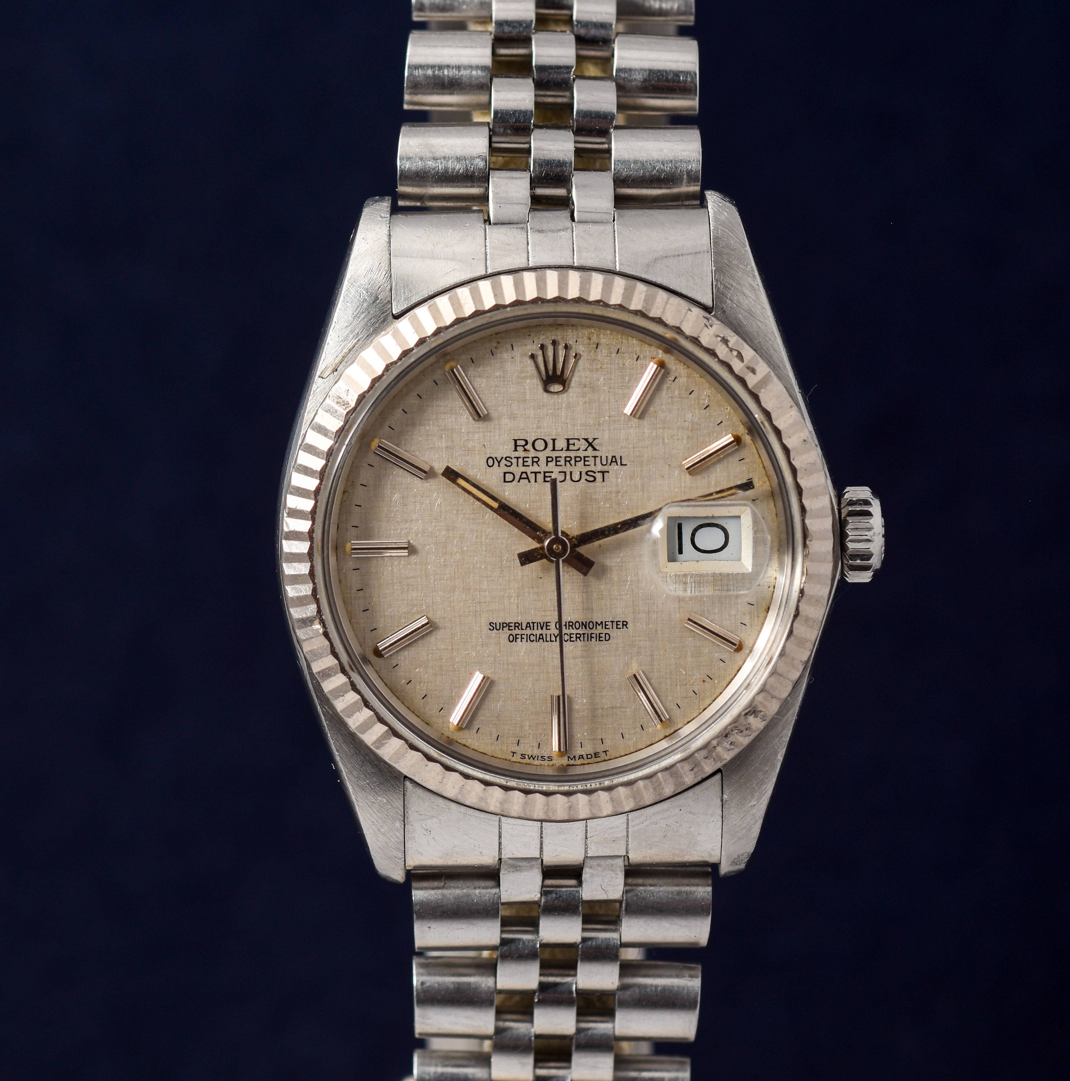 Rolex 16014 Datejust Linen dial