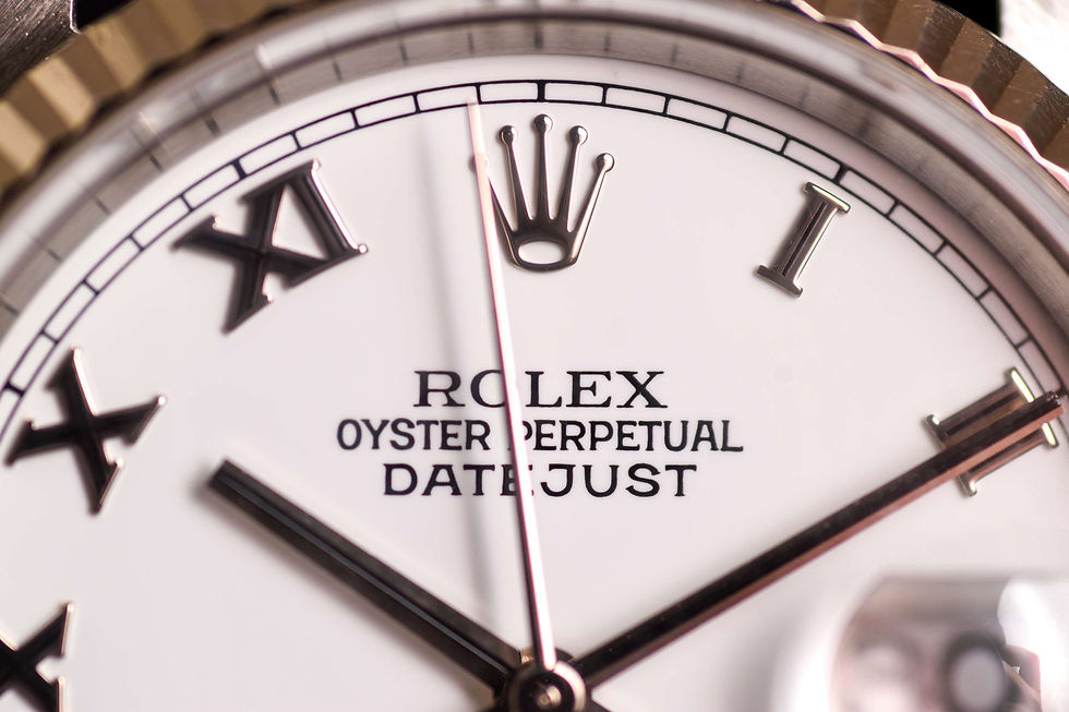 Miniature : Rolex 16234 porcelaine Roman dial B&P 