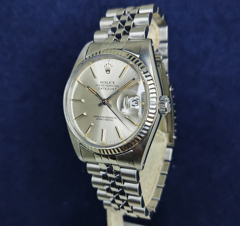 Miniature : Rolex 16014 Oyster Perpetual Datejust Silver dial