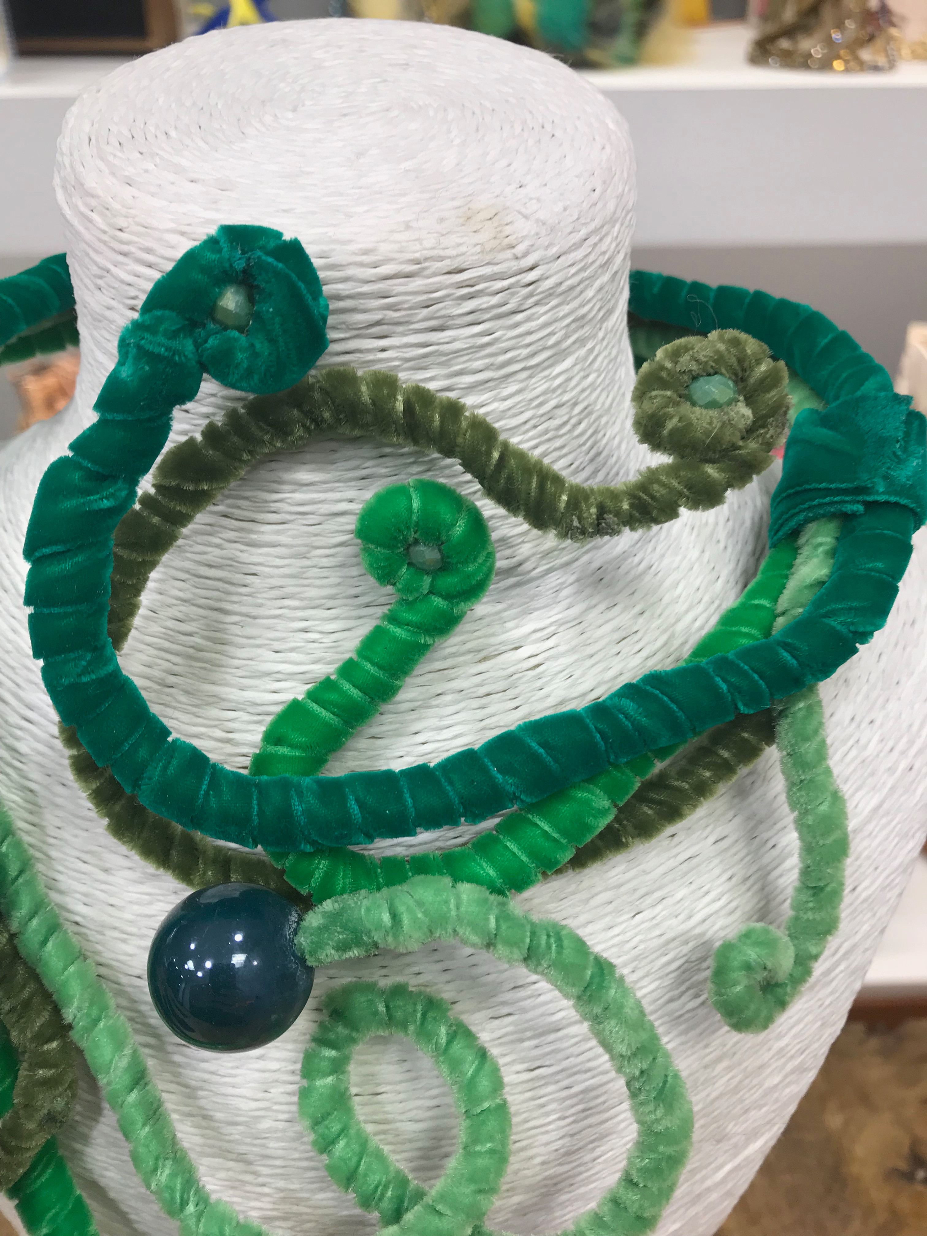 Collana modellabile verde