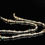 Thumbnail: (J05) Full Rose Gold Glass Pearl with Gold detailing Mask Jewellery
