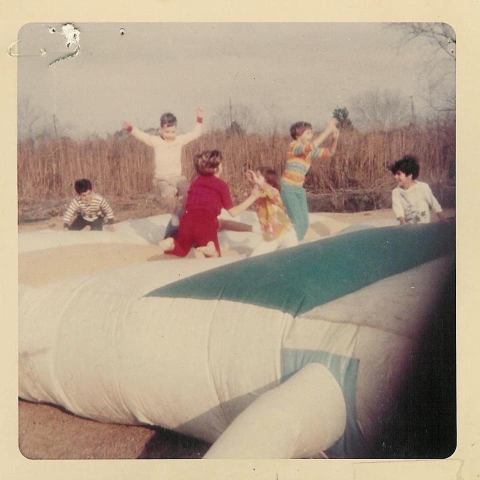 the first bounce house