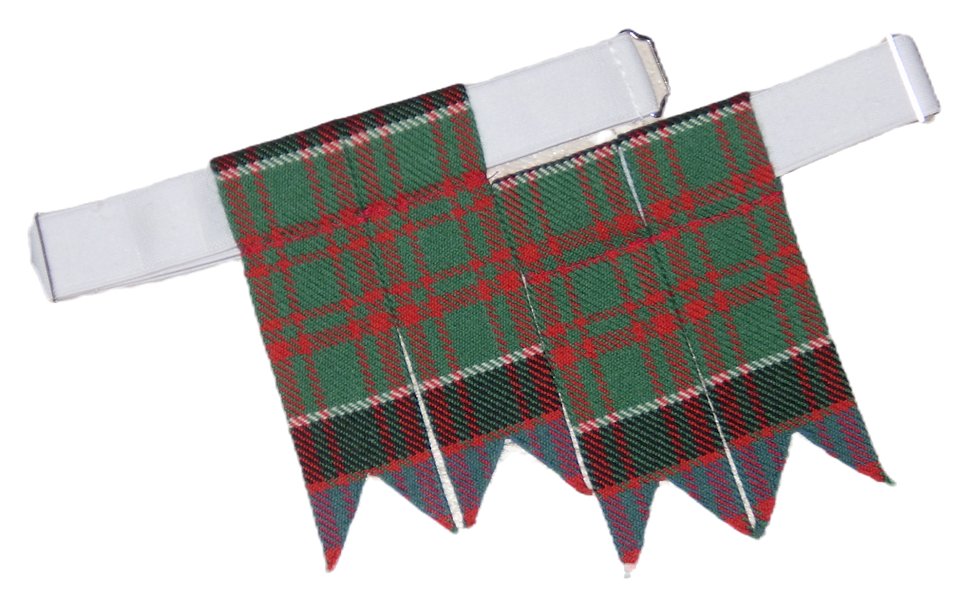 Tartan Kilt Flashes - MacDonald, green block