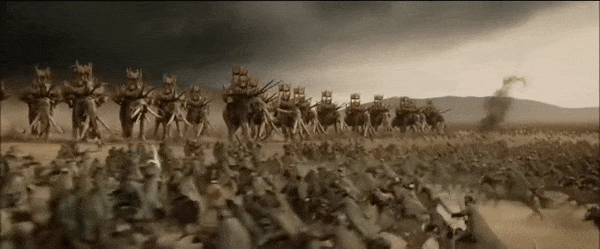 A corpse on the field of the Pelennor fight