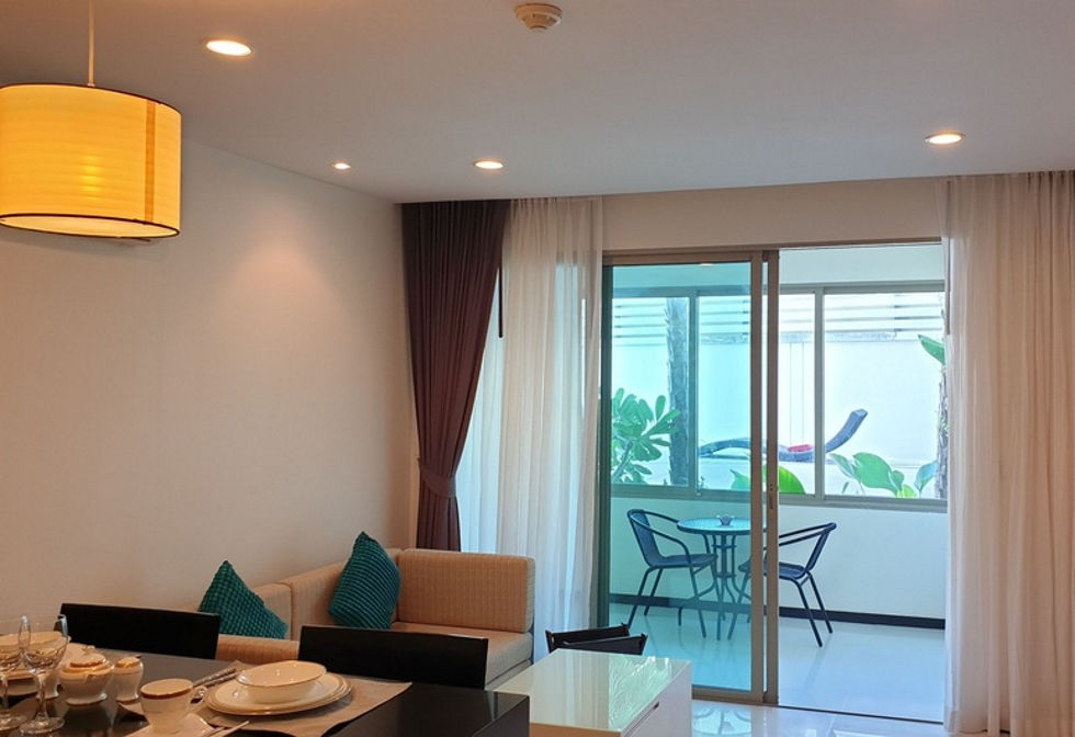 Kamala Regent 1 bdrm. Suite Living rm. / Balcony