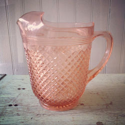 {Depression Glass Pitcher}