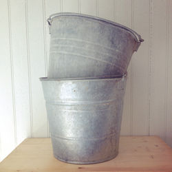 {Galvanized Buckets}
