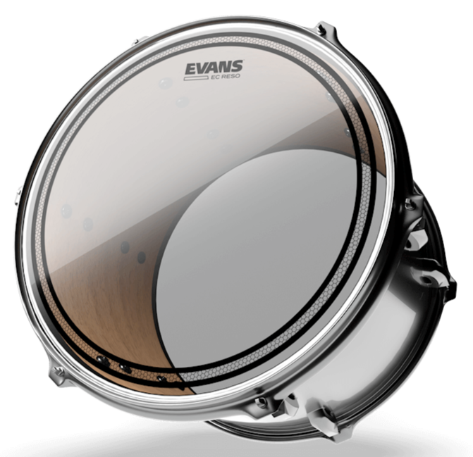 Thumbnail: EVANS EC RESONANT DRUM HEAD, 12 INCH - TT12ECR