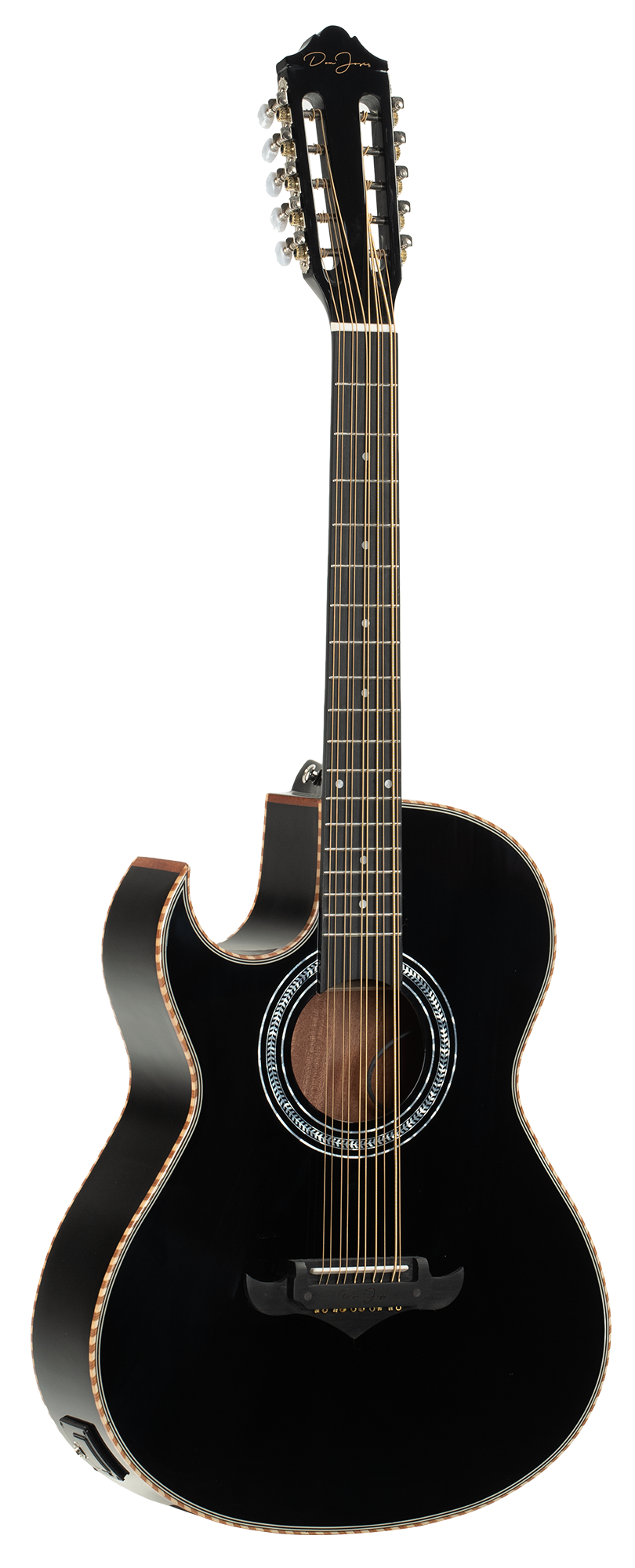 DON JOSE BAJO QUINTO W/GIGBAG & PICKUP LEFT HANDED - DJ-BQBG500EQLH-BK