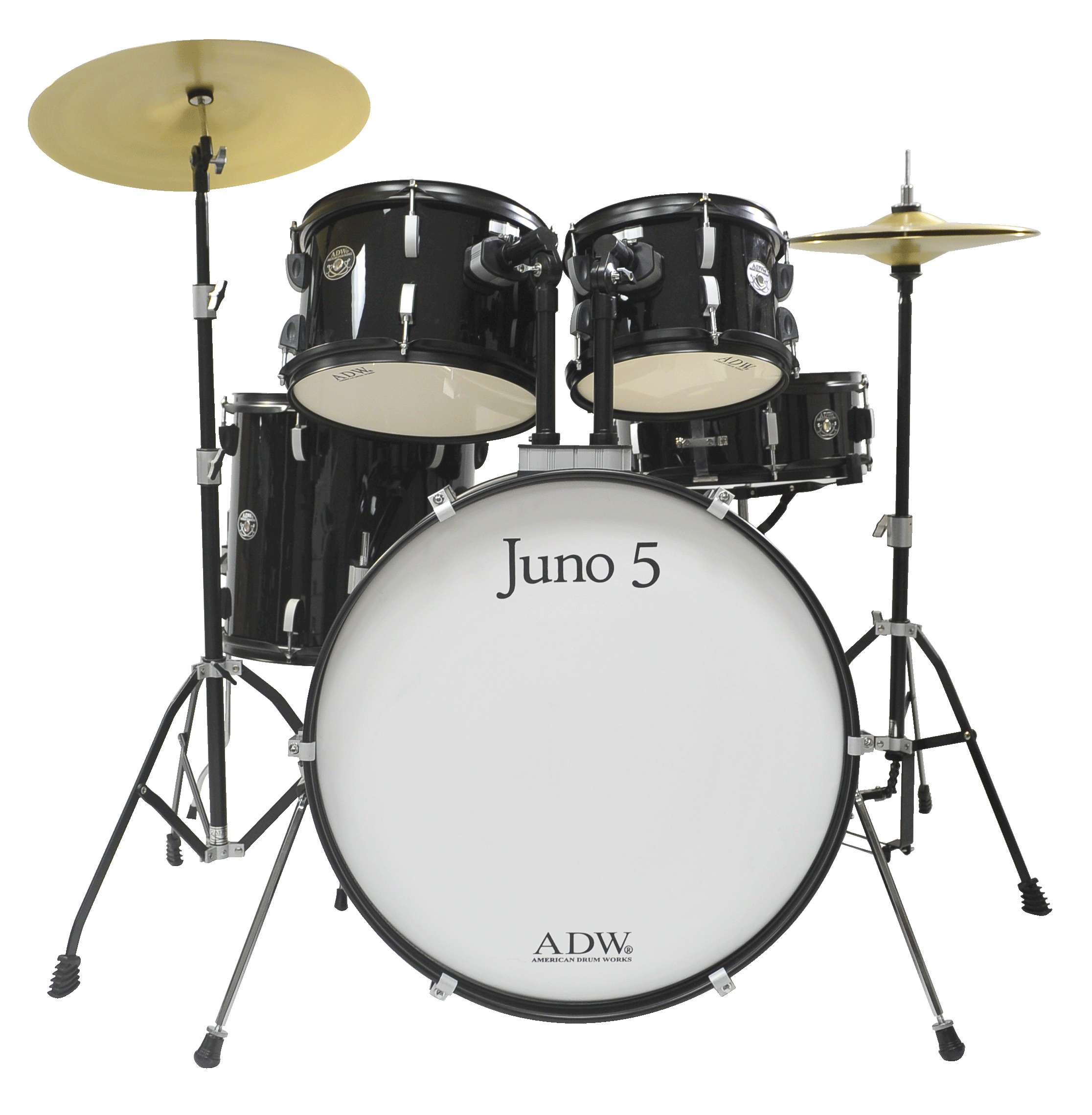ADW JUNO 5 COMPLETE 5-PIECE DRUM SET - SPARKLE GREEN | Tropical Music ...
