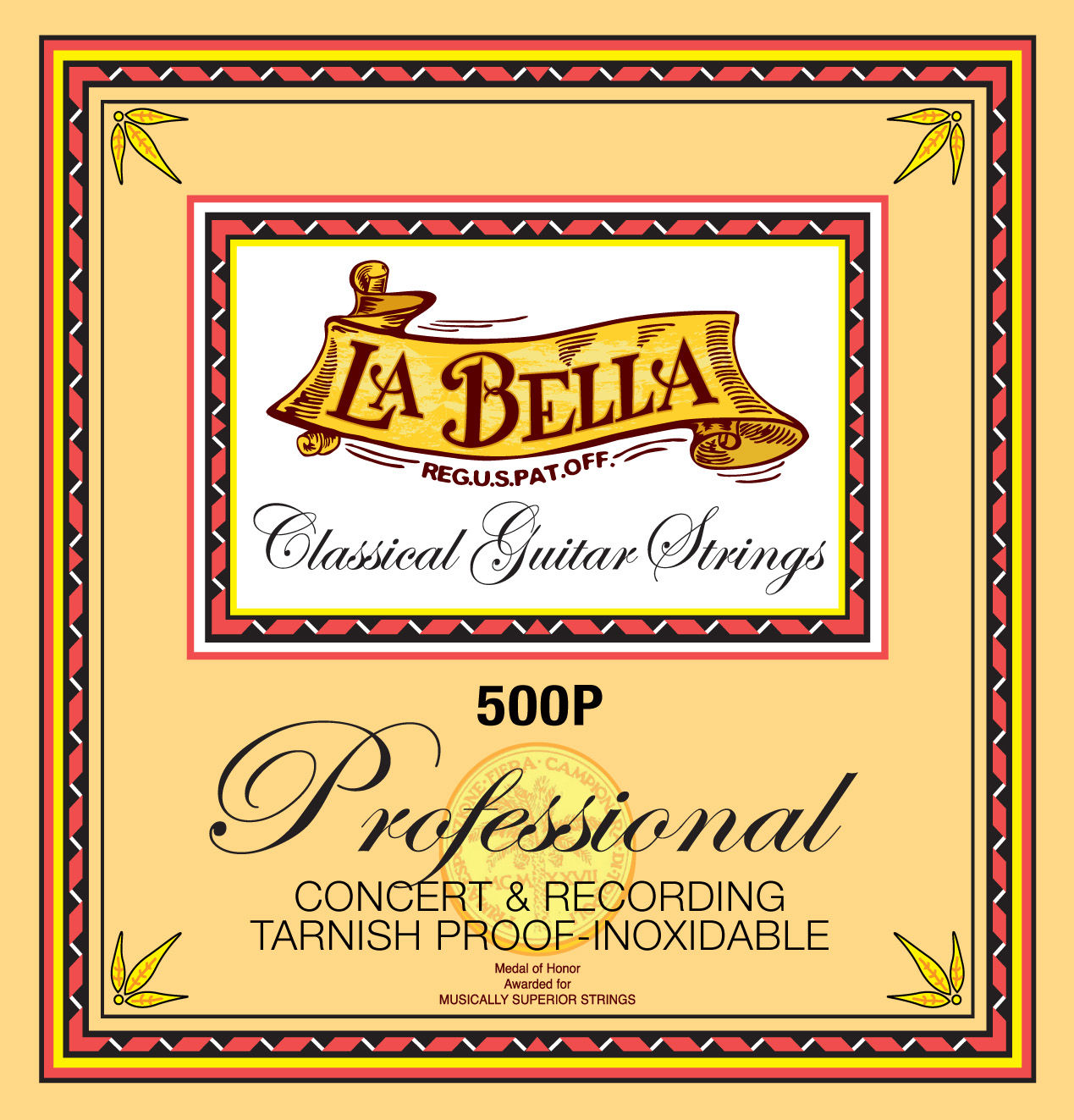 LA BELLA 500P PROFESSIONAL CONCERT & RECORDING CLASSICAL GUITAR STRINGS - 500P